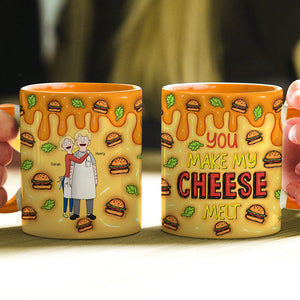 Personalized Gifts For Couple Accent Mug Melt Cheese 01TGQN271224HG-Homacus