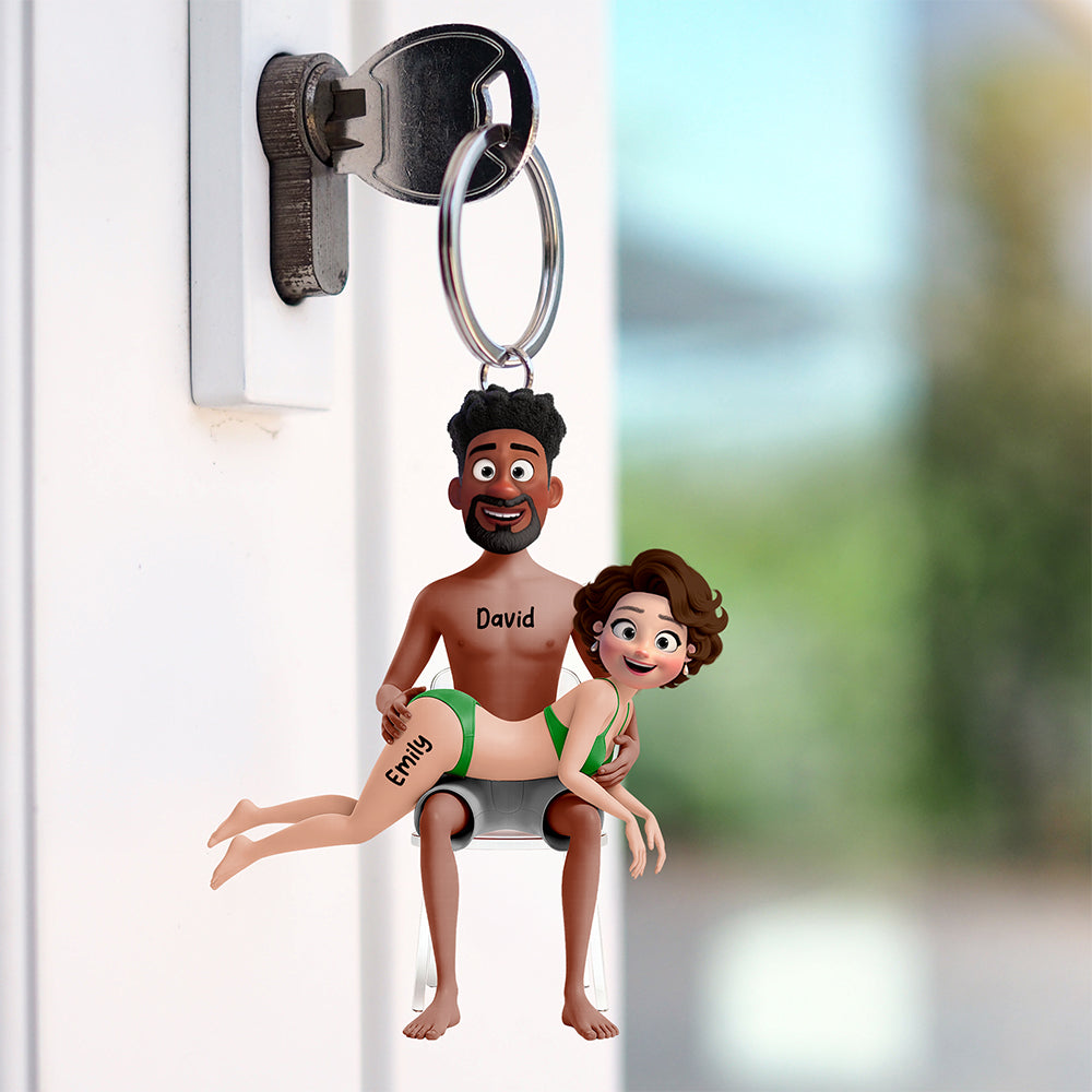 Naughty Couple Keychain- Personalized Gifts For Couples 07ohqn160126-Homacus