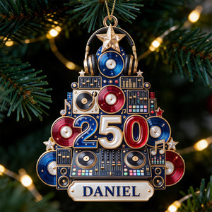 DJ Holiday Christmas Ornament - Personalized Gifts 05PGDT050926