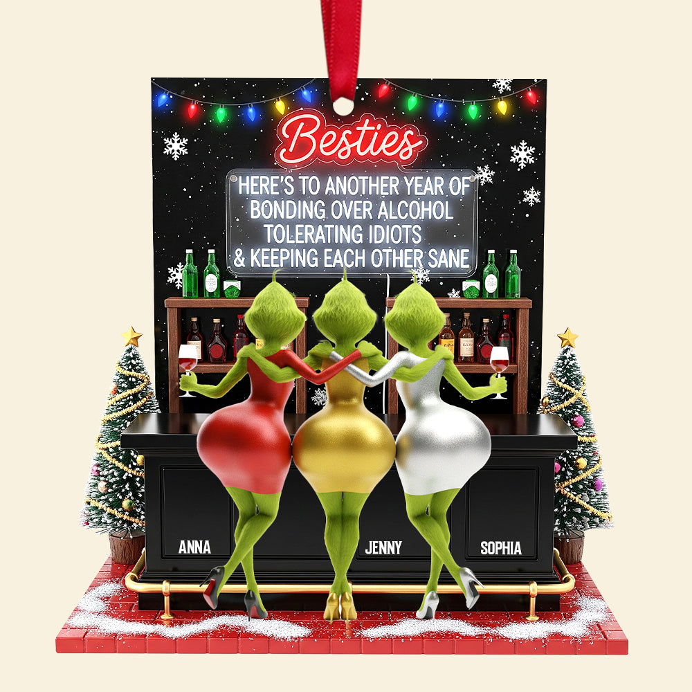 Personalized Gifts For Best Friends Christmas Ornament 04natn180925-Homacus