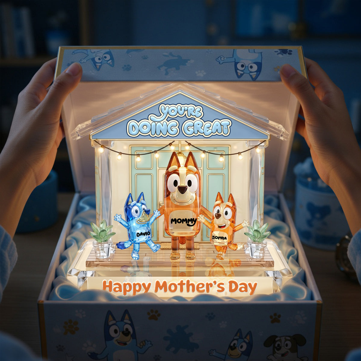 Happy Mother's Day Acrylic Light Box - Personalized Gifts For Mother 03nalu150426-Homacus