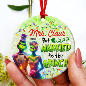 Personalized Christmas Gifts For Couple Ceramic Ornament 03OHQN241024-Homacus