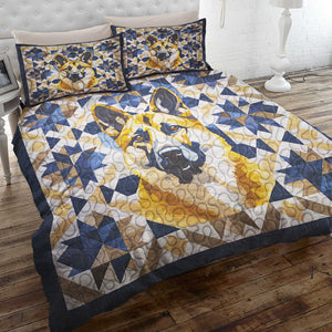 German Shepherds Dog Christmas Quilt Bed Set Gifts For Dog Lovers 04HUDT061124-Homacus