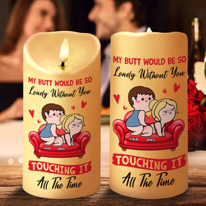 Personalized Funny Gifts For Couple LED Candle 01xqtn051224hh Touching All The Time-Homacus