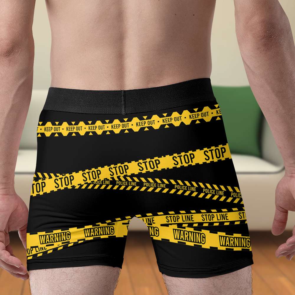Personalized Custom Photo Gifts For Him Men's Boxers Stop Line 02TOLU231224-Homacus