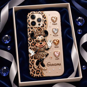 Leopard Fancy Nana Phone Case - Personalized Gifts For Grandma 03nadt040926