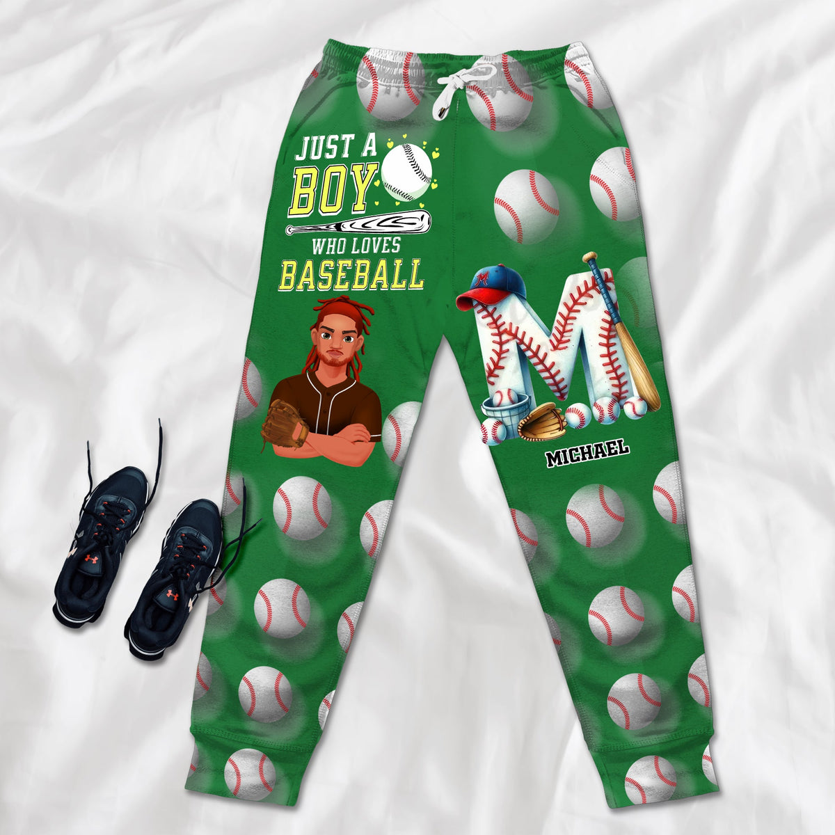 Personalized Gifts For Baseball Lovers Sweatpants Custom Alphabet Letter 04KALU140225HG-Homacus
