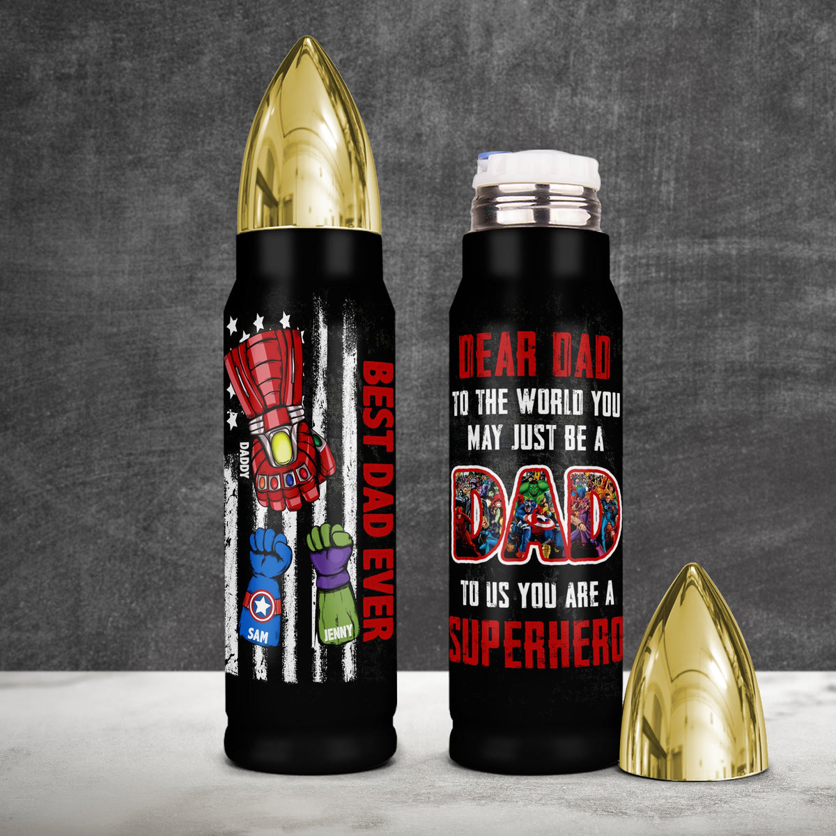 Personalized Gifts For Dad Bullet Tumbler 02HTMH150524HA-Homacus