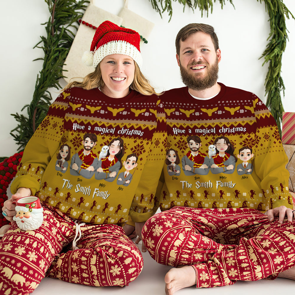 Personalized Gifts for Family, Have A Magical Christmas Ugly Sweater 01TOMH120824PA-Homacus