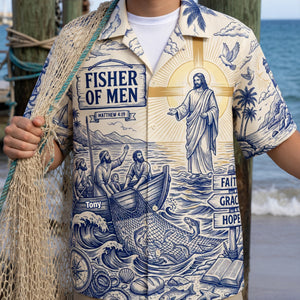 Jesus Fisher of Men Hawaiian Shirt – Personalized Gifts For Christian 05tylu300626