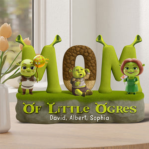 Green Monsters Mom Plaque - Personalized Gifts For Mother 05qhqn170425-Homacus