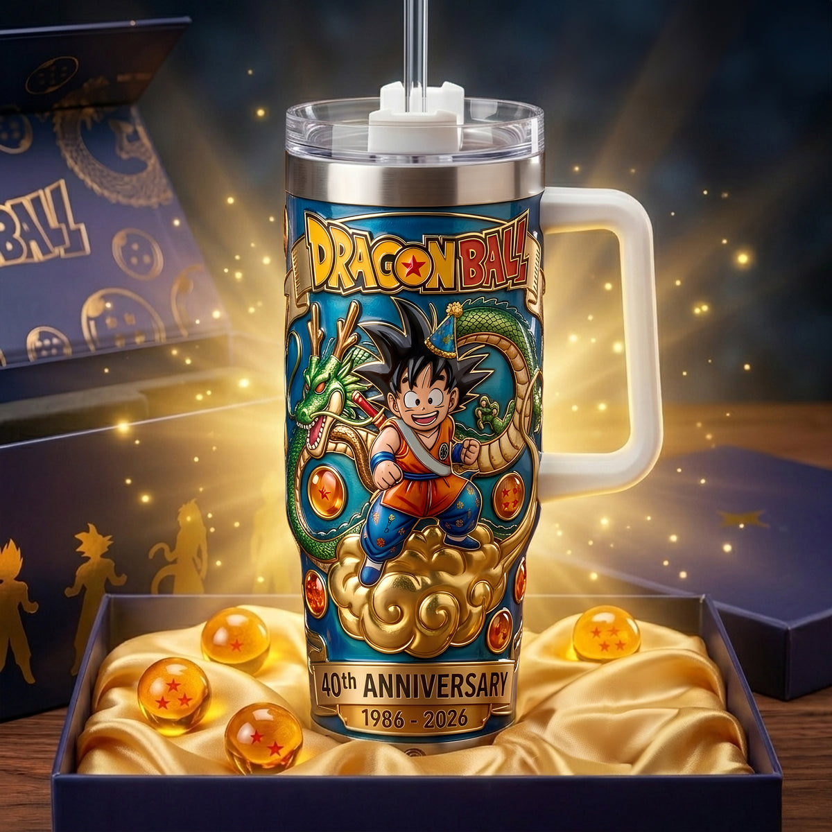 40th Anniversary Manga Series - Personalized Gifts For Cosmic Lovers Tumbler 05tolu190226-Homacus