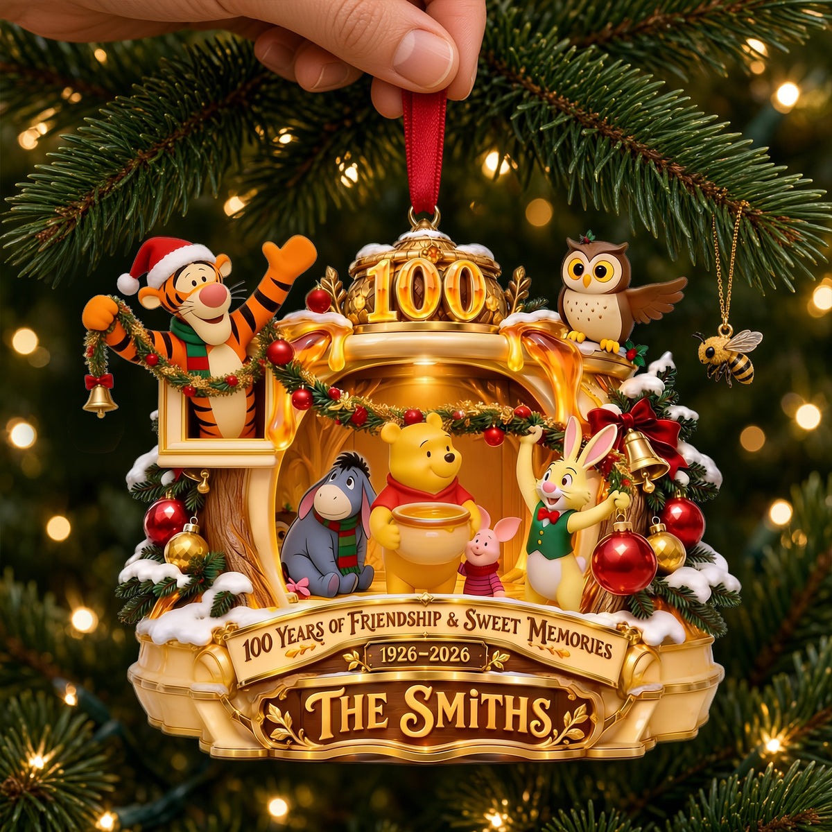 Cute Woodland Friends Ornament - Personalized Christmas Gifts For Family 04halu100926-Homacus