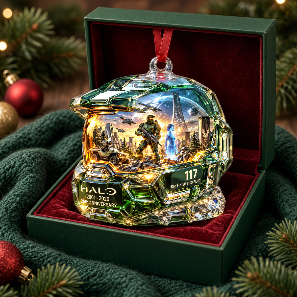 Stoic Sci-fi Leader Ornament - Personalized Gifts 05qhlu230926
