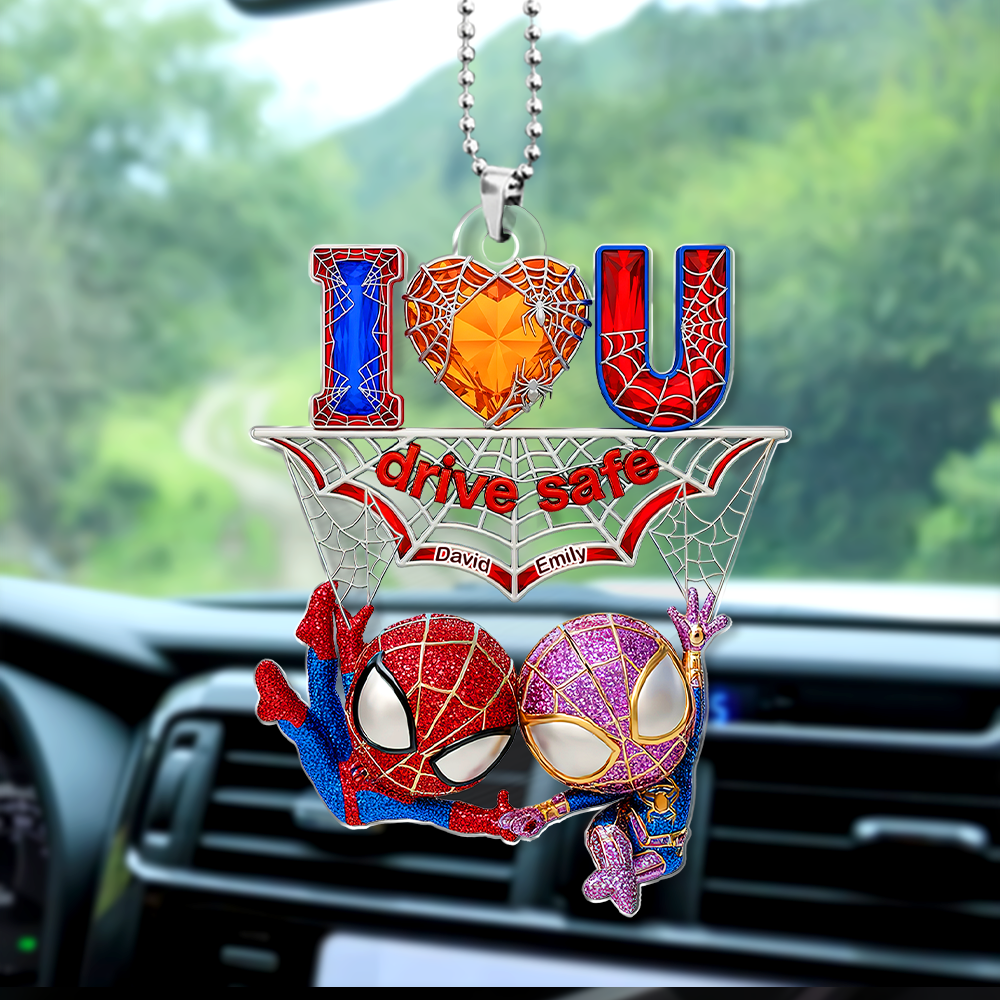 Wall-Crawler Couple Car Ornament - Personalized Gifts For Couple 06tgpu110625-Homacus