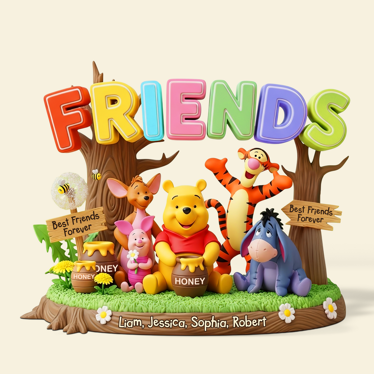 Best Friends Forever Acrylic Plaque Personalized Gifts 01topu260625-Homacus