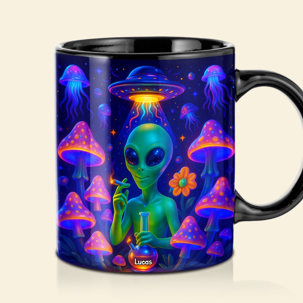 Smoking Alien Mug - Personalized Gifts For Weed Lovers 01totn100625-Homacus