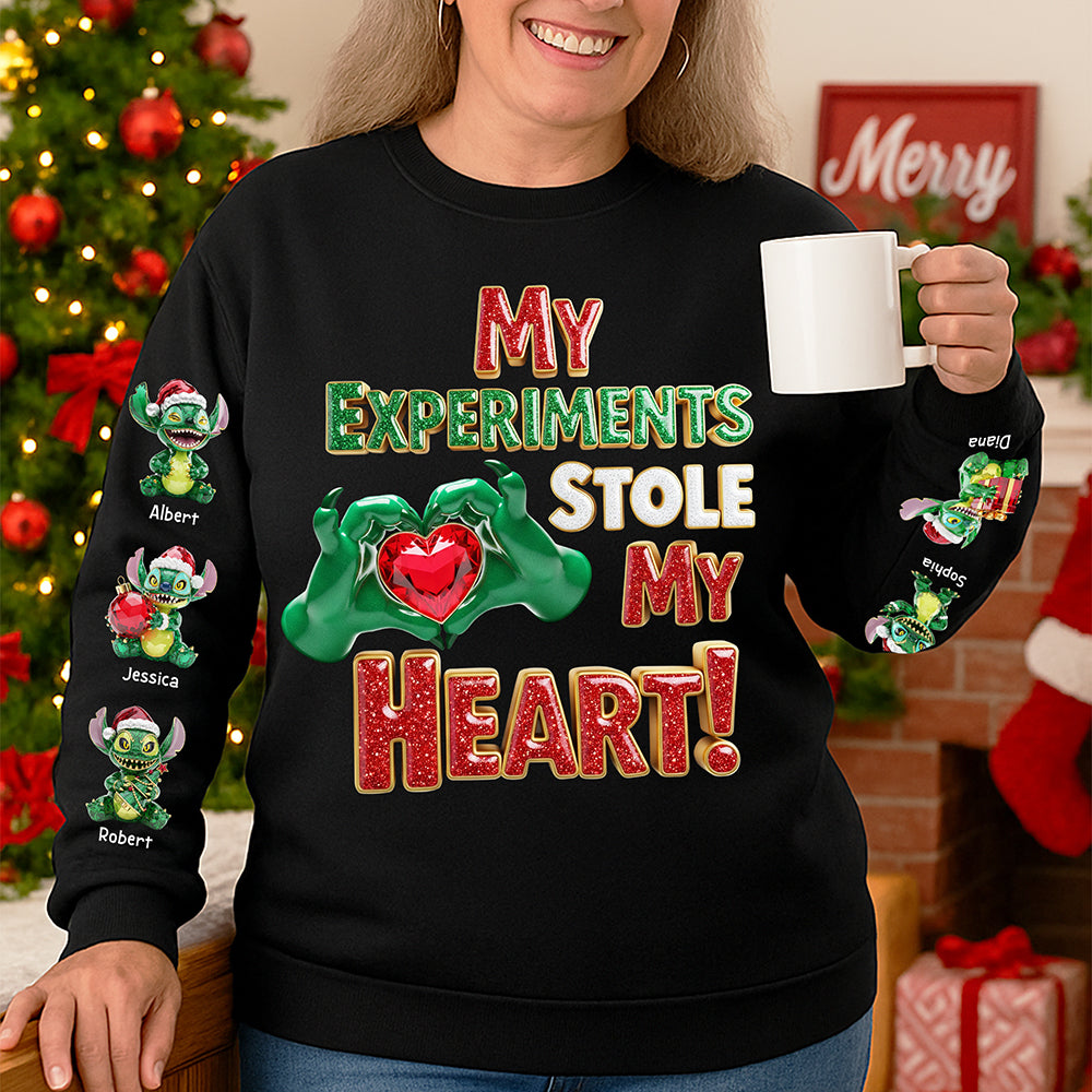 Adorable Grandkids Aliens 3D Sweatshirt - Personalized Christmas Gifts For Grandma 01ohqn260825-Homacus