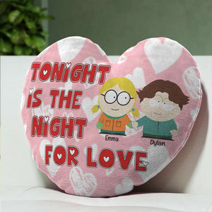 Personalized Gifts For Couples Heart Shape Pillow Valentine 03TOLU031224HG-Homacus