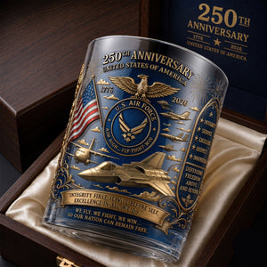 USA 250th Anniversary 11oz Round Glass - Gifts For Veterans 01qhqn290526-Homacus