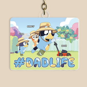 Personalized Gifts For Lawn Mower Dad Keychain 03QHPU070524-Homacus