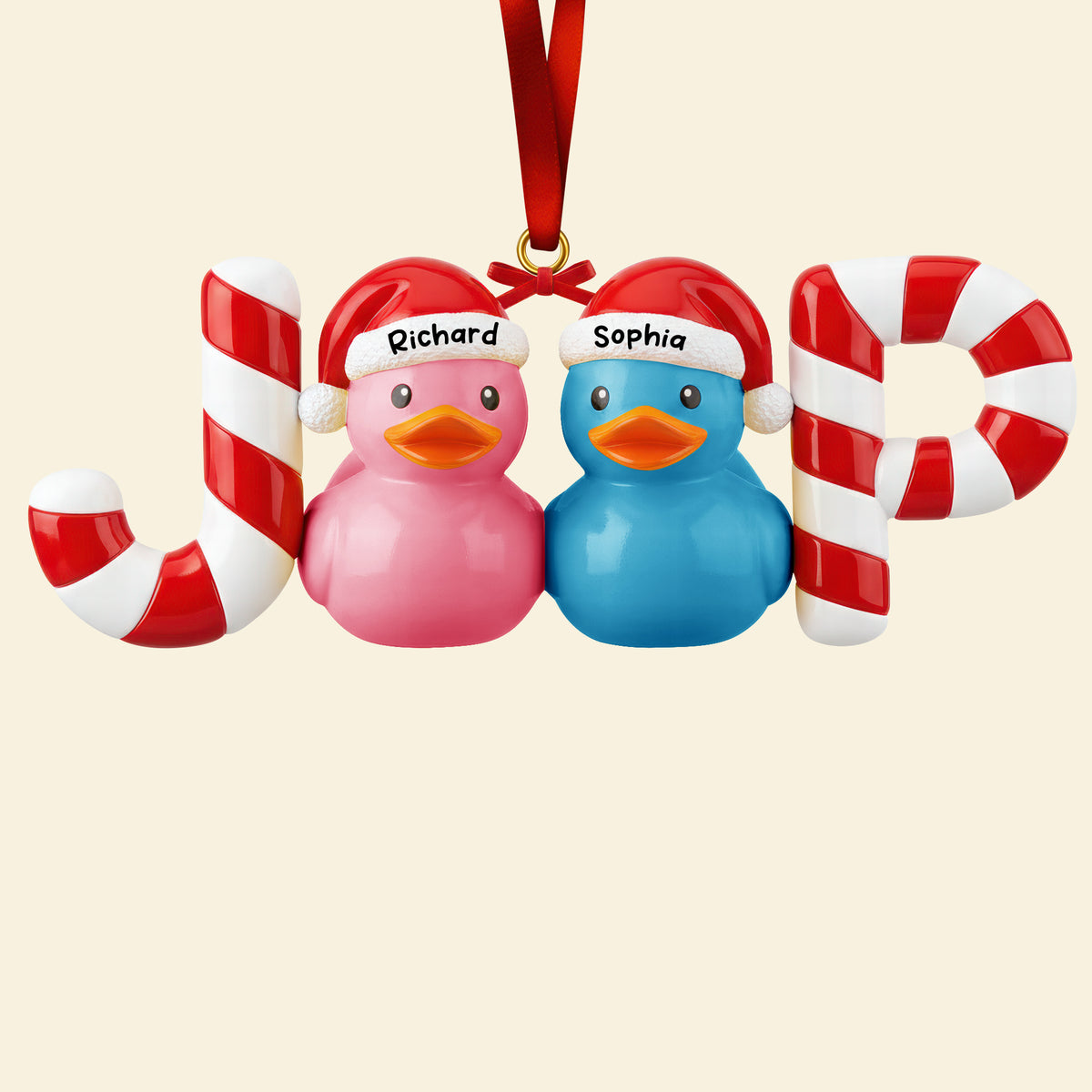Candy Duck Couple Ornament Personalzied Gifts 07HYQN191125-Homacus