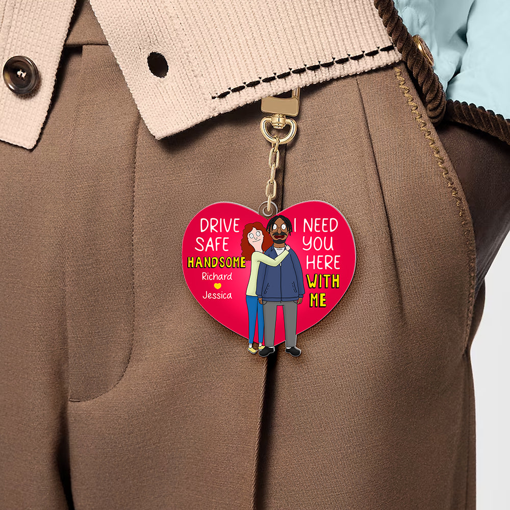 Personalized Gifts For Couple Keychain I Need You Here With Me 04QHQN050225HG-Homacus