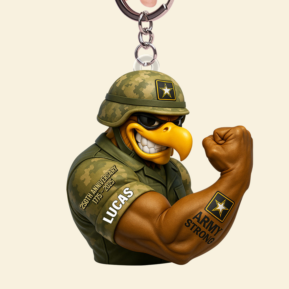 Anniversary Keychain - Personalized Gifts For Soldier 02natn040725 NV-Homacus