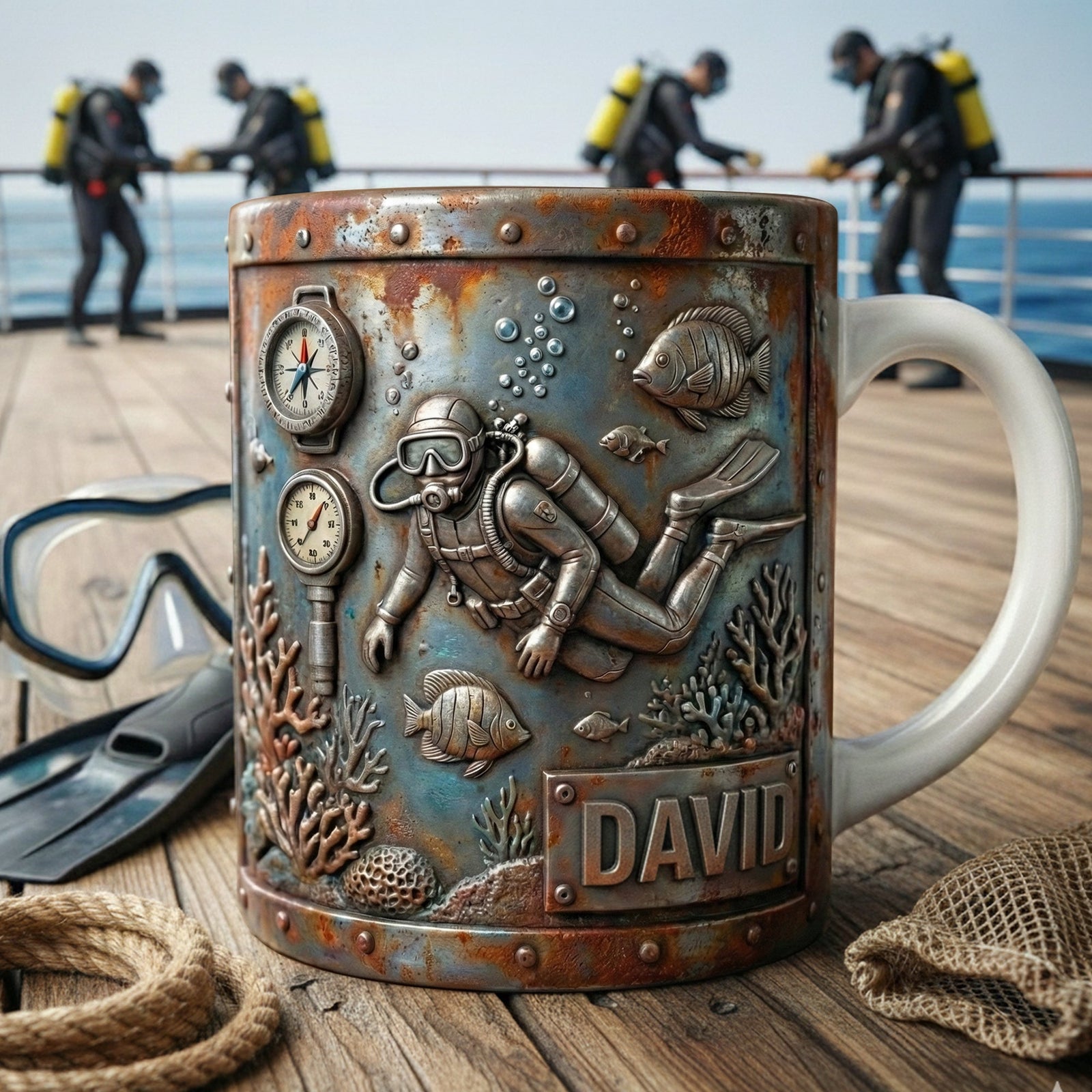 Ocean Adventure Coffee Mug – Personalized Gifts For Scuba Diving Lovers 04tglu151225-Homacus