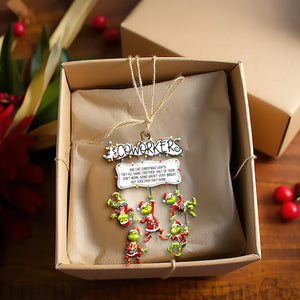 Fun Co-workers Hanging Together Ornament - Personalized Gifts For Collague 01QHLU091025-Homacus