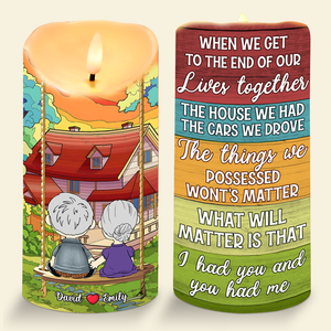 Personalized Gifts For Cartoon Lover Led Candle Couple Lover 01xqpu131224hg-Homacus