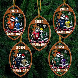 Personalized Gifts For Couple Love Football Acrylic Ornament 07ACQN121024-Homacus