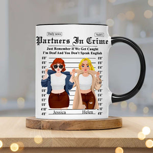 Personalized Gifts For Friends Accent Mug Partner Crime 01XQLU171224PA-Homacus