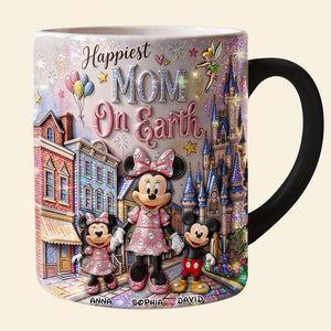 Happiest Mom On Earth Magic Mug - Personalized Gifts For Mothers 03hudt150426-Homacus