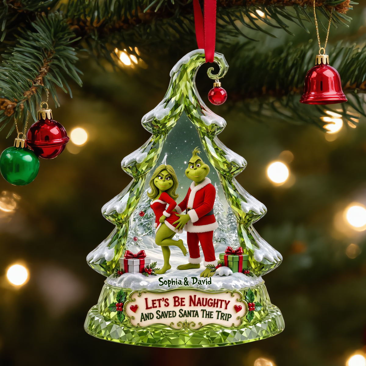 Playful Couple Ornament - Personalized Christmas Gifts 03ohlu070926-Homacus