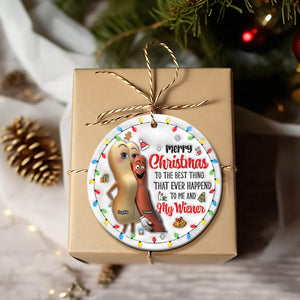 Personalized Gift For Couples, Christmas Ceramic Ornament 06OHQN151024-Homacus