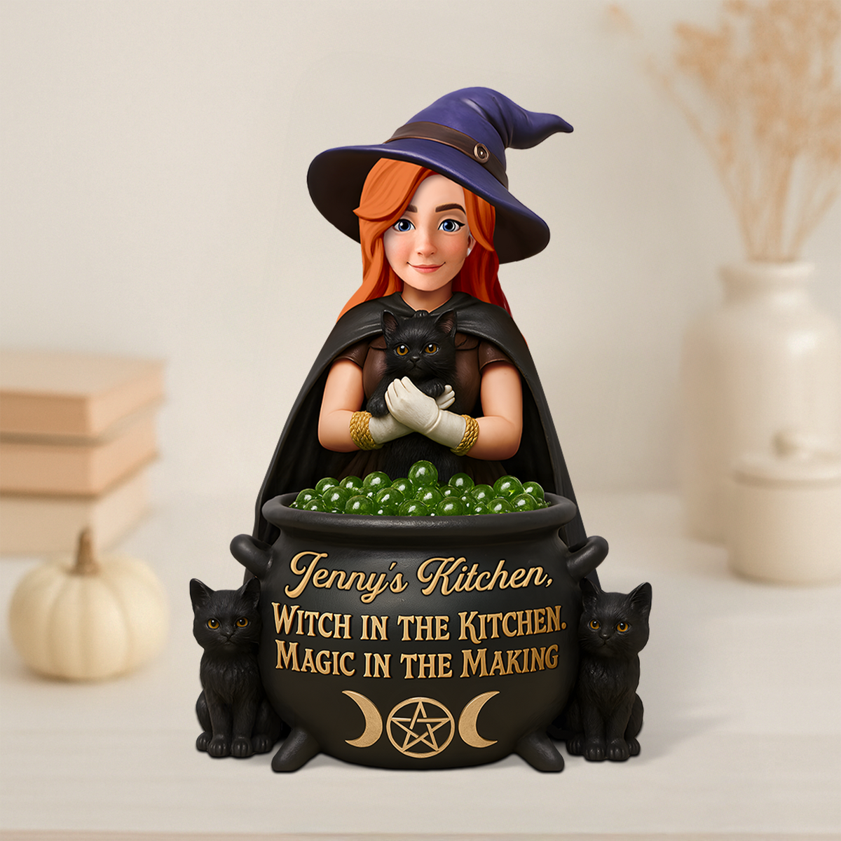 Kitchen Witch Acrylic Plaque - Personalized Gifts For Witches 01ohpu170625-Homacus
