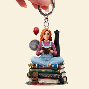 Reading Keychain - Personalized Gifts For Book Lovers 01hutn200126-Homacus