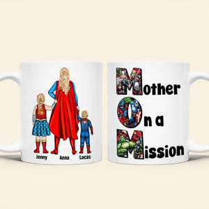 Personalized Gifts For Mom Coffee Mug 05totn070325pa Mother On A Mission-Homacus