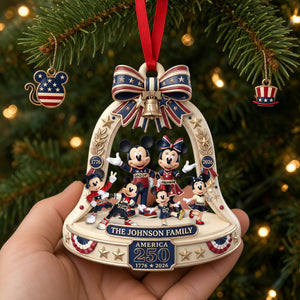 Proud Patriot Family Acrylic Ornament - Personalized Christmas Gift For Family 08tolu310826-Homacus