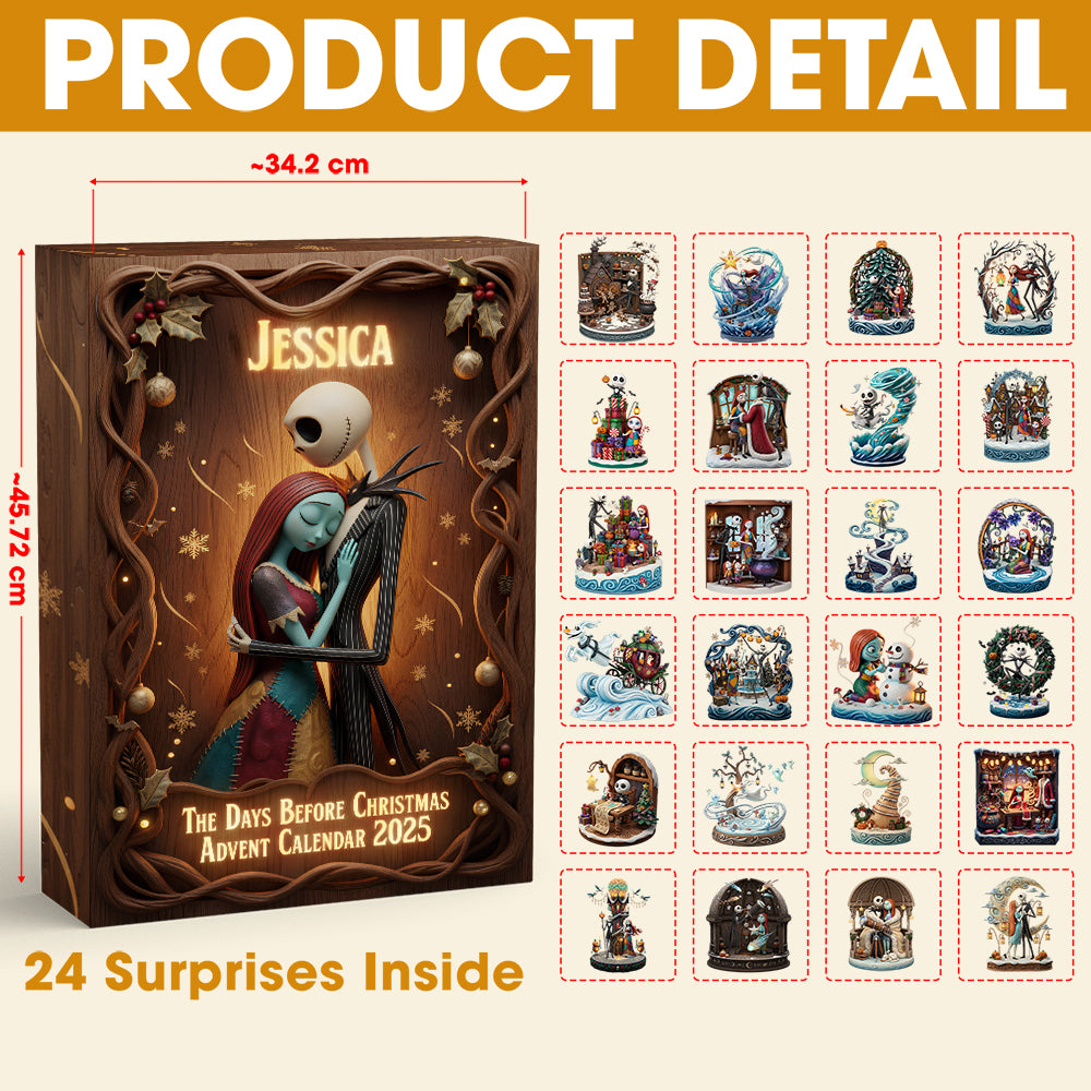 Christmas Family Advent Calendar Acrylic Blind Box - Personalized Gifts For Family 04pata181125-Homacus