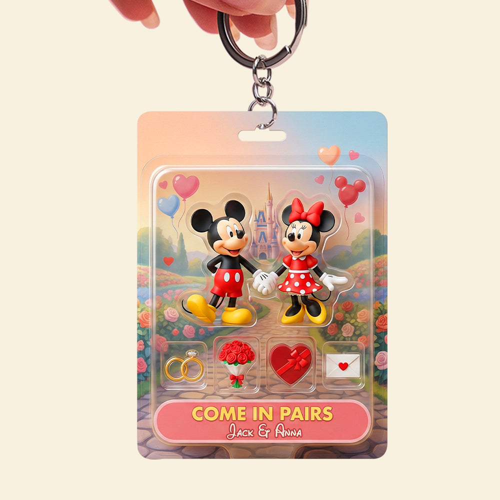 Lovely Couple Acrylic Keychain - Personalized Gifts For Couple 03QHTN070126-Homacus