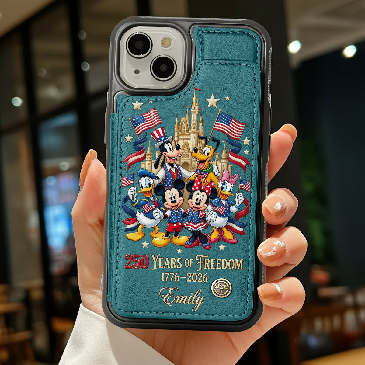 Celebrated America 250th Anniversary Leather Flip Wallet Phone Case - Personalized Gifts For Patriots 02tytn050626