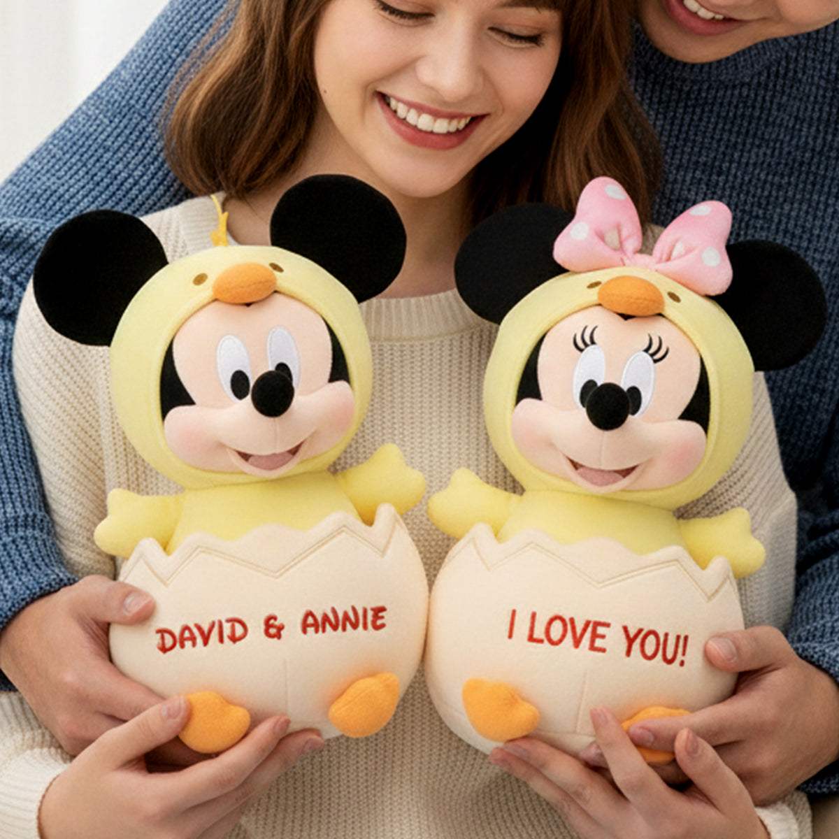 Egg Couple Custom Shape Pillow - Personalized Gifts For Couples 07tolu051225-Homacus