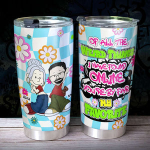 Personalized Gifts For Couples Tumbler Y2K Style Cartoon Couples 03TOLU060125HG-Homacus