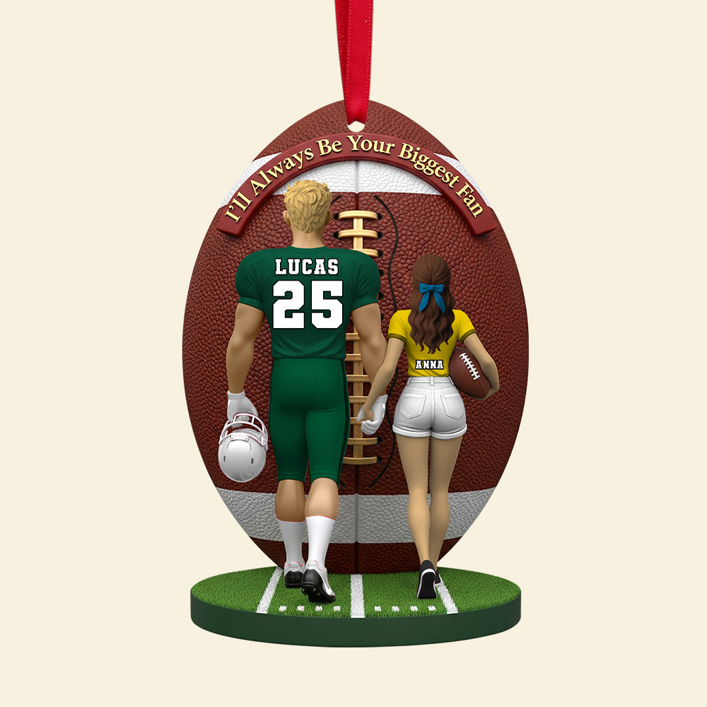 American Football Couple Personalized Gifts For Him Christmas Ornament 02natn030925-Homacus