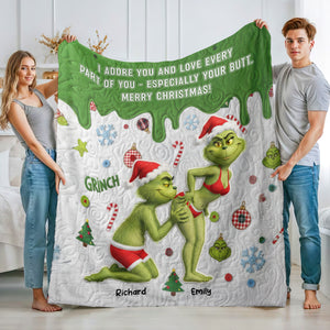 Naughty Couple Blanket - Personalized Gifts For Couples 07OHQN111125-Homacus