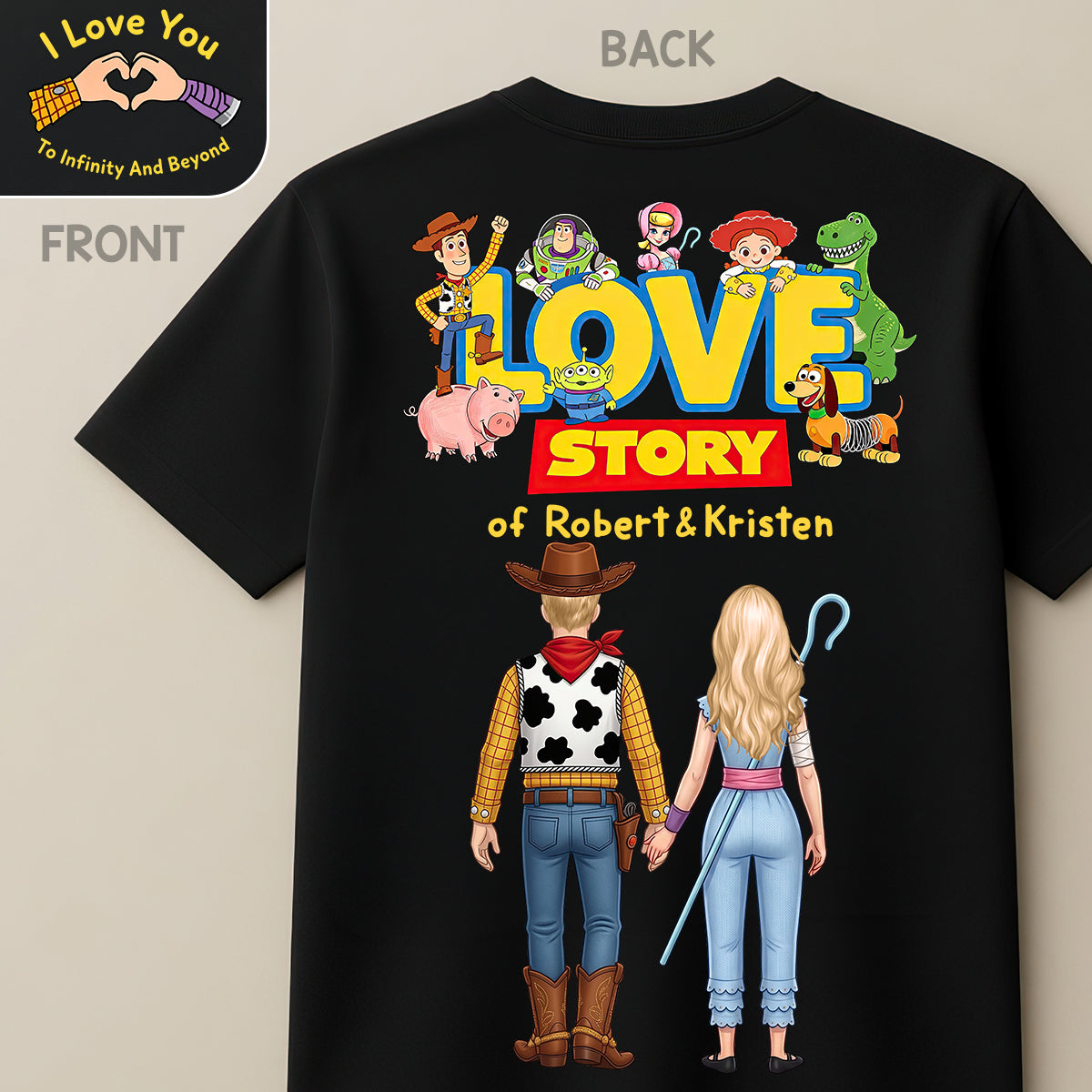 Our Love Story Shirt - Personalized Gifts For Couple 01HUDT220626-Homacus