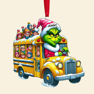 Personalized Gift For Bus Driver Ornament, Green Monster 01qhtn091124-Homacus