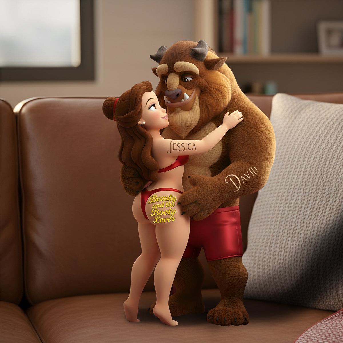 Sweetheart Duo Shaped Pillow - Personalized Gift For Couples 09NALU271125-Homacus